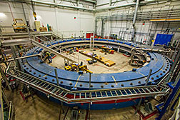 The superconducting magnet of the  Muon g-2 experiment.